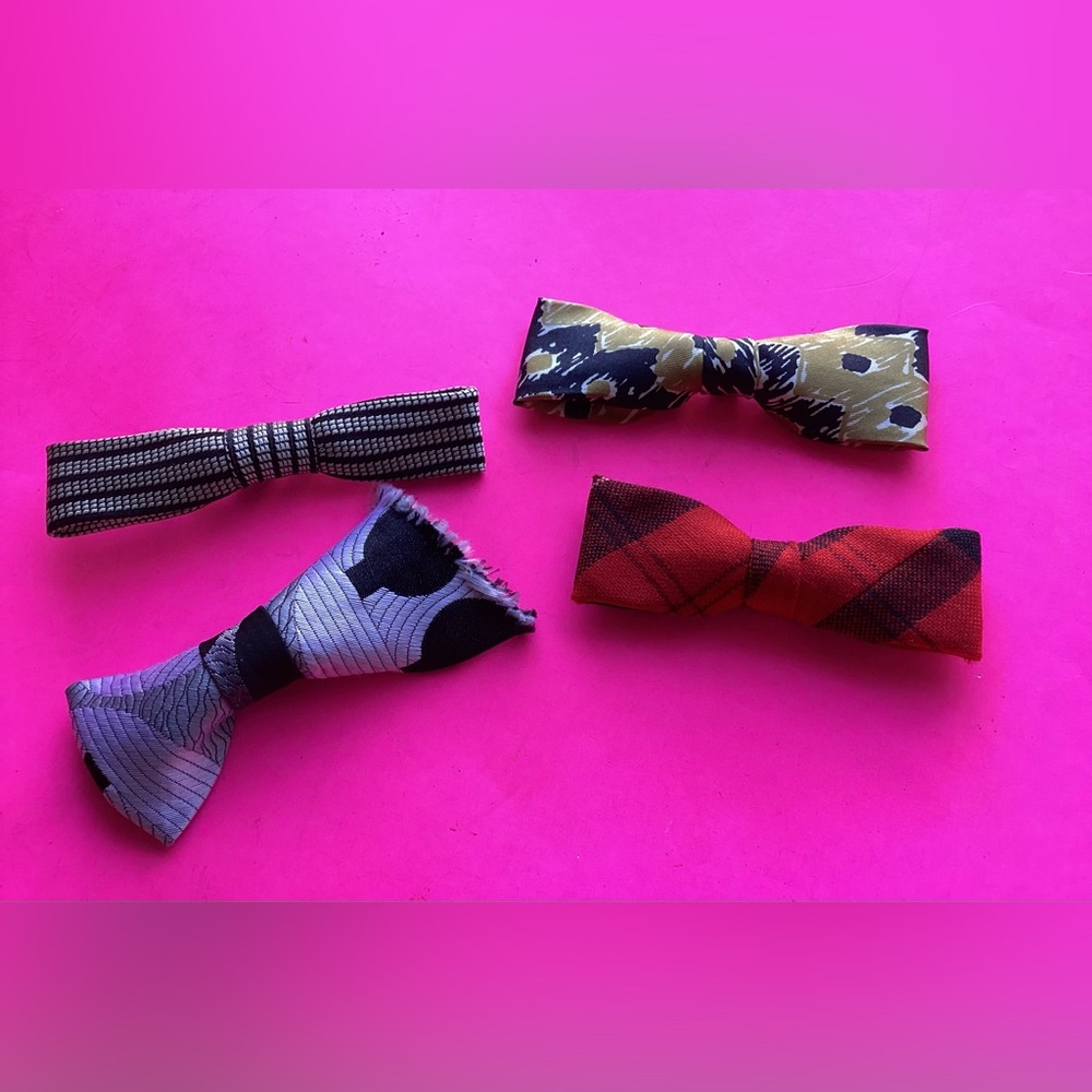 4 custom made bow ties